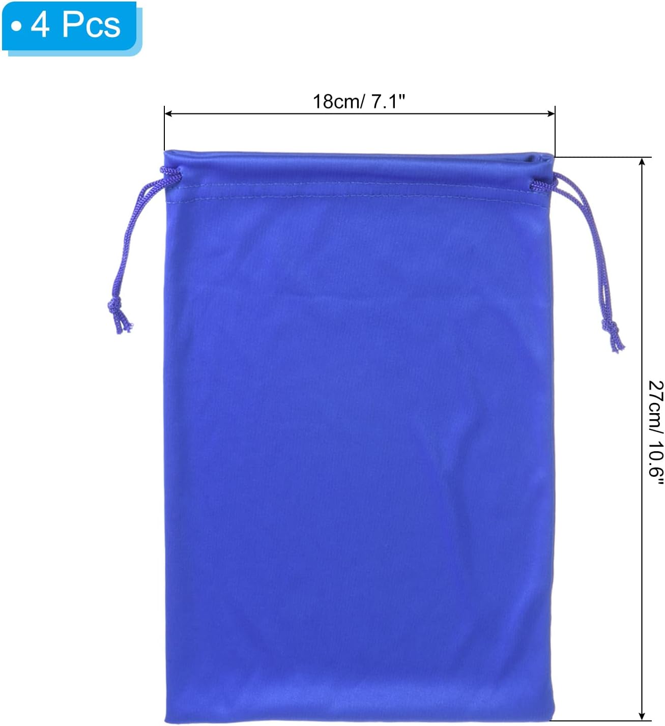 Ski Goggle Bag, Microfiber Snow Goggles Case Cover Soft Storage Sleeve Drawstring Pouch Blue - - Image 2