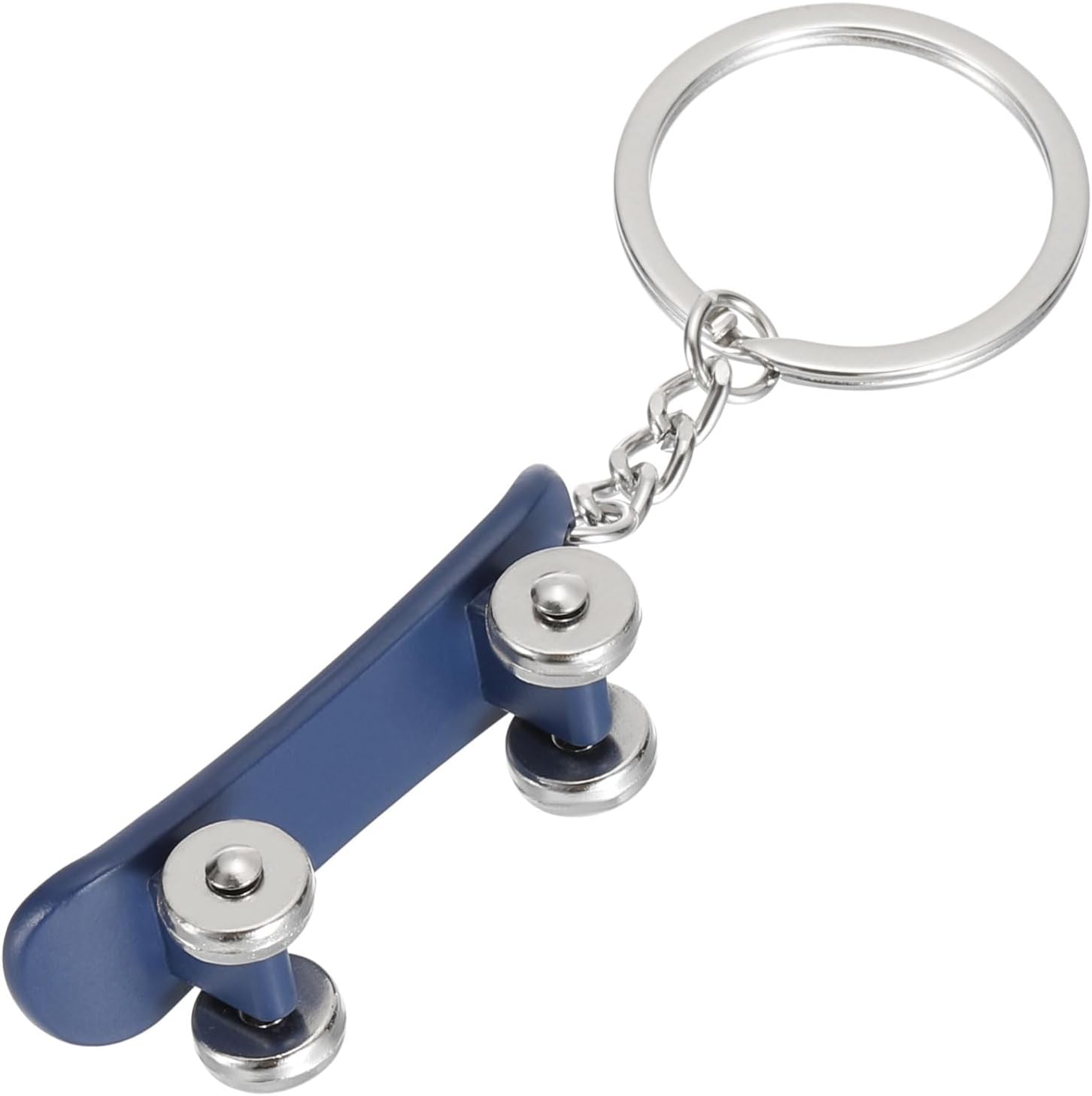 SkateBoard Hoop Keychain, Mini Cute Sports Basketball Key Chain Sport Ball Pendant Ring Bag Blue - - Image 3
