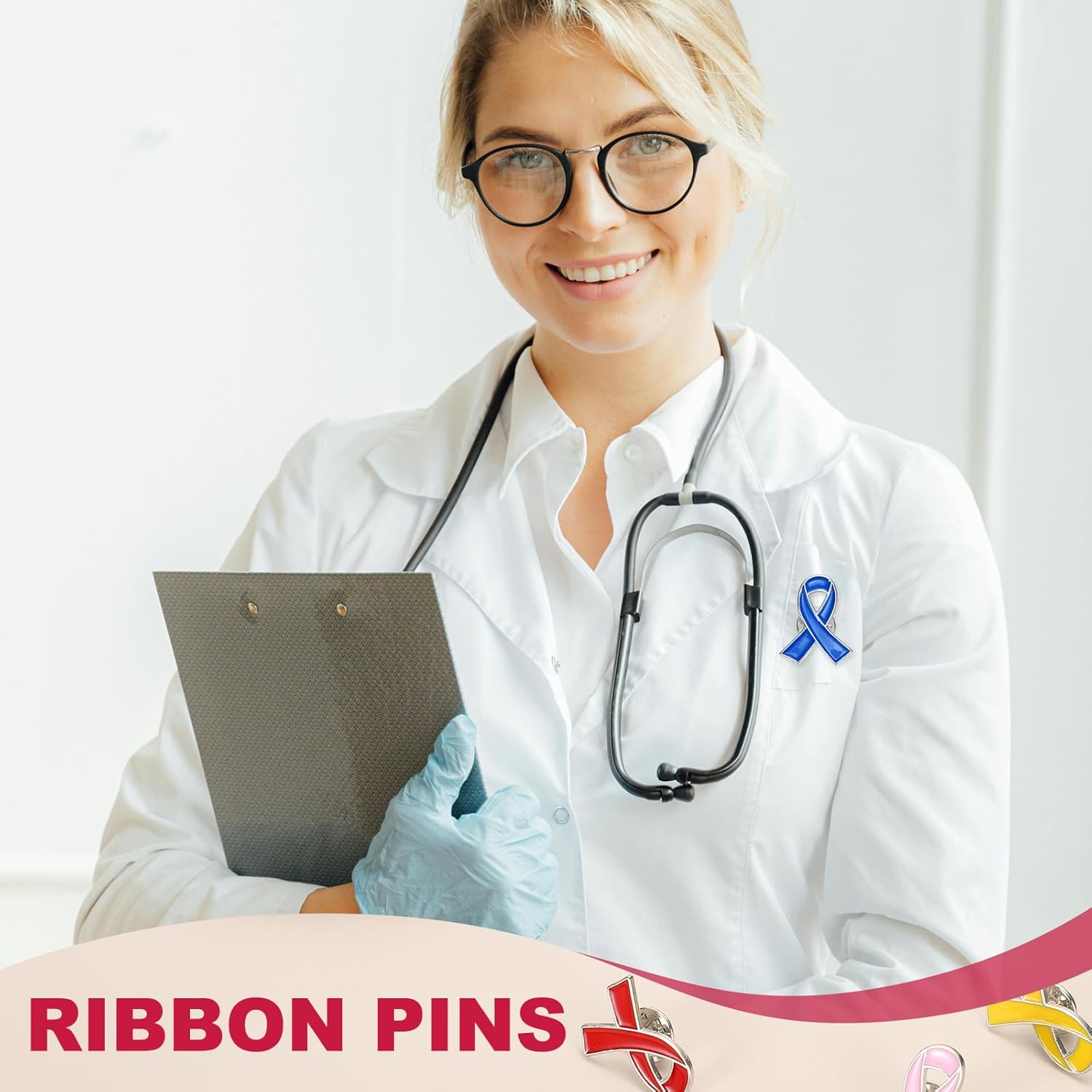 Ribbon Pins, Awareness Pins with Secure Clutch Back Enamel Lapel Brooch for Public Charity Support Fundraiser Events Yellow - - Image 5