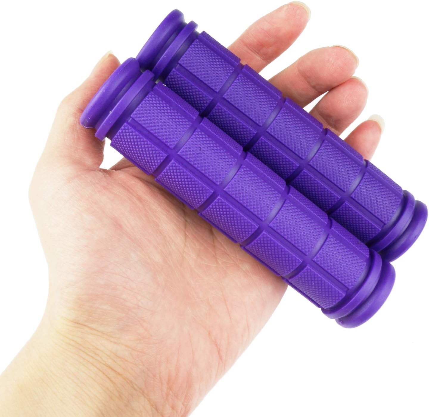 4 Pairs Bicycle Handle Bar Grips Mushroom for BMX/MTB/Road Mountain Bikes black, blue, purple, pink - Image 4