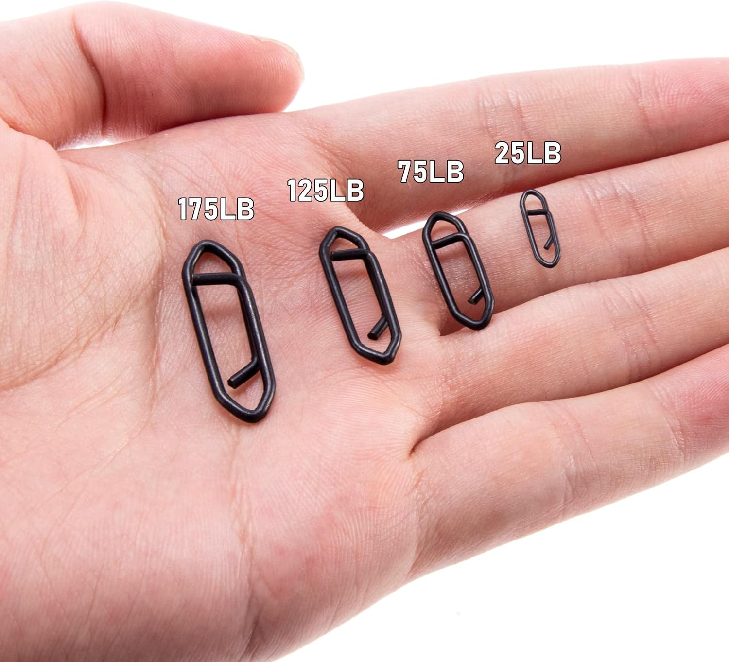 Fishing Power Clips Stealth Stainless Steel Speed Lure Quick Change Snap Connector Saltwater Freshwater Terminal Tackle - XS-25LB-0.5
