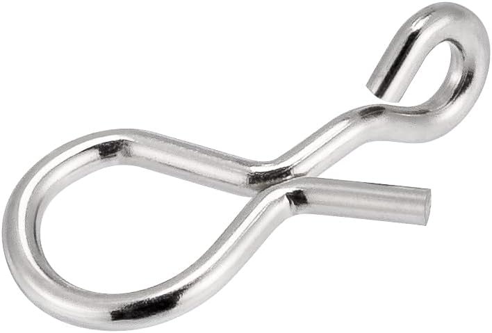 50 Pack Fly Fishing Snap 3 Sizes Stainless Steel Quick Change Lure Clip for Flies, Trout - XS(0.2