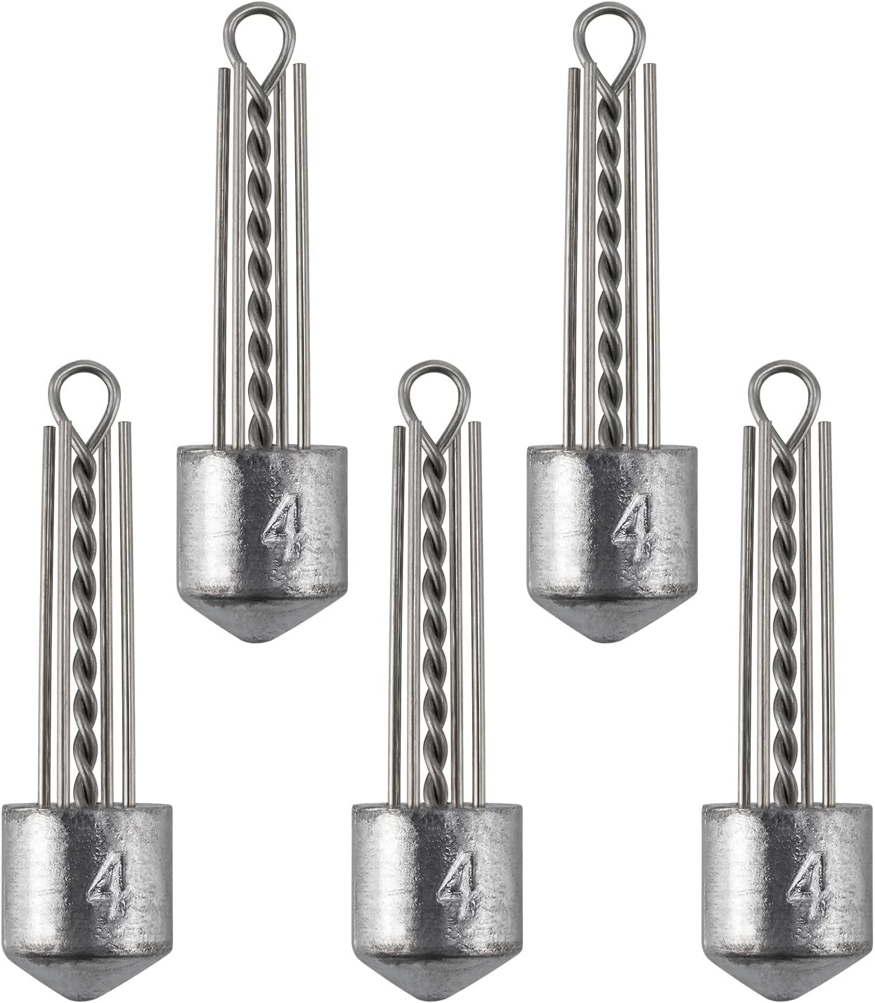 5 Pack Spider Surf Fishing Weight Sputnik Sinker 1oz-8oz Saltwater Beach Casting Sea Bottom Holder - 4oz-5 - Image 1