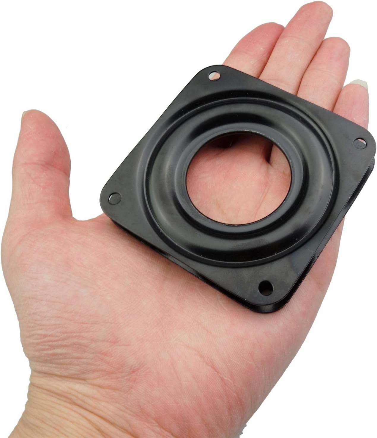 4 Pack 2.8 Inches Lazy Susan Turntable, 5/16 Inch Thick & 100 LB Capacity,Black - Image 5