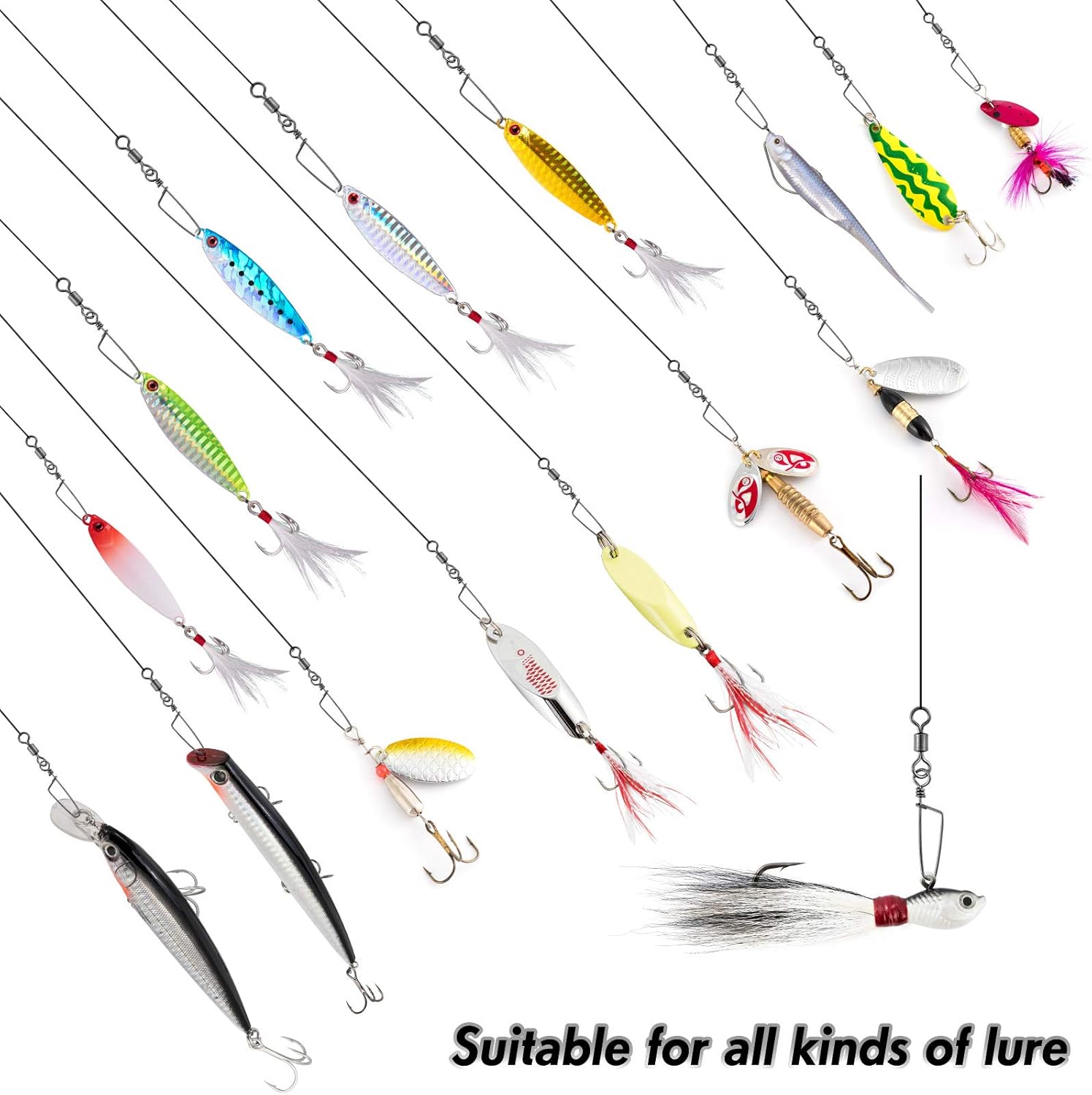30 Pack Barrel Snap Swivels, Swivels Fishing Tackle Crane Rolling Coast Lock Lure Leader Line Connector Fresh&Saltwater - #4/0-198LB-30 - Image 7