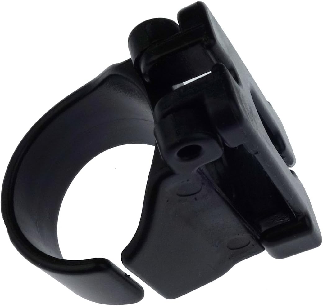 4 Pack Scuba Dive Universal Plastic Clip Snorkel Keeper Tube Holder, Black - Image 2
