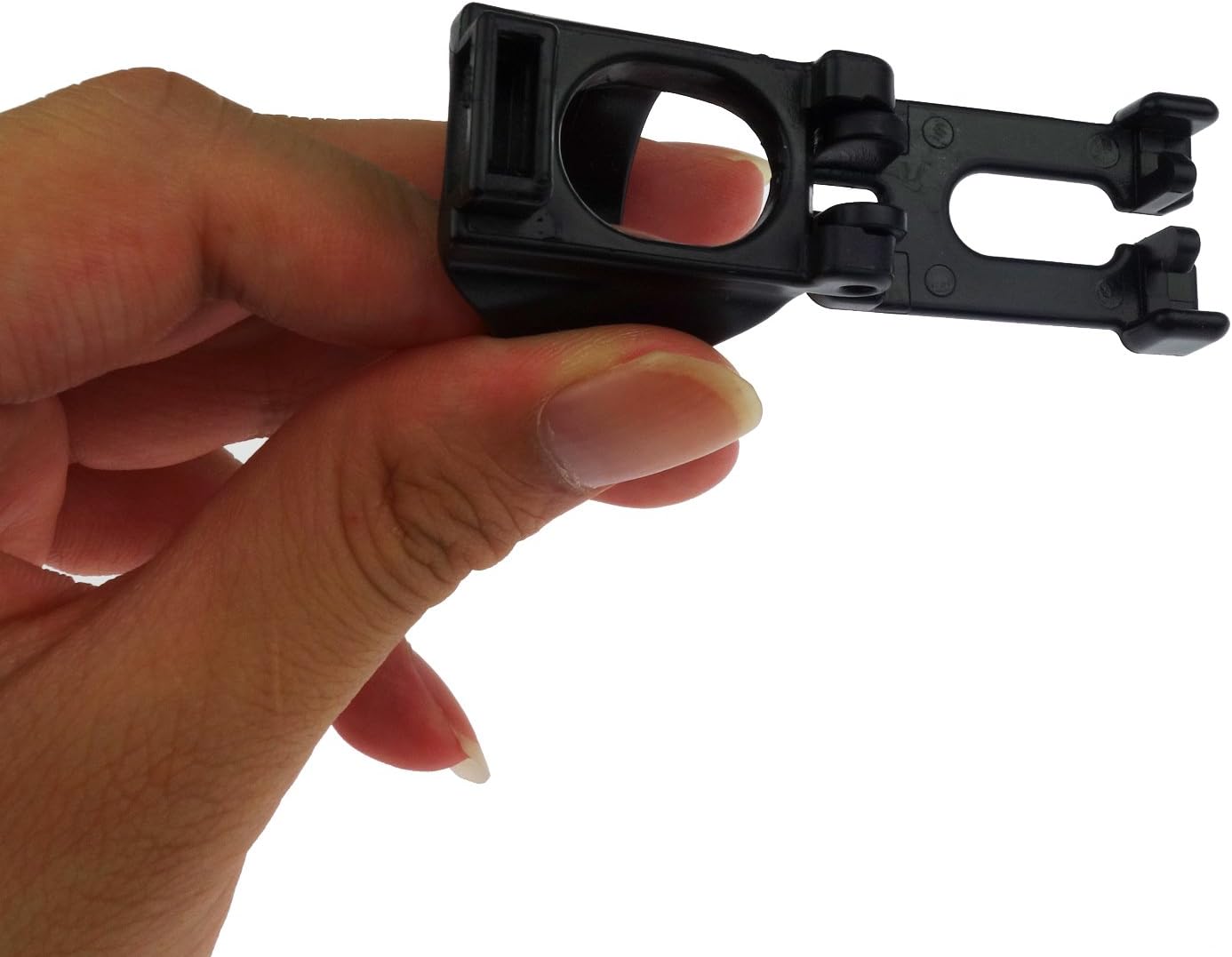 4 Pack Scuba Dive Universal Plastic Clip Snorkel Keeper Tube Holder, Black - Image 5