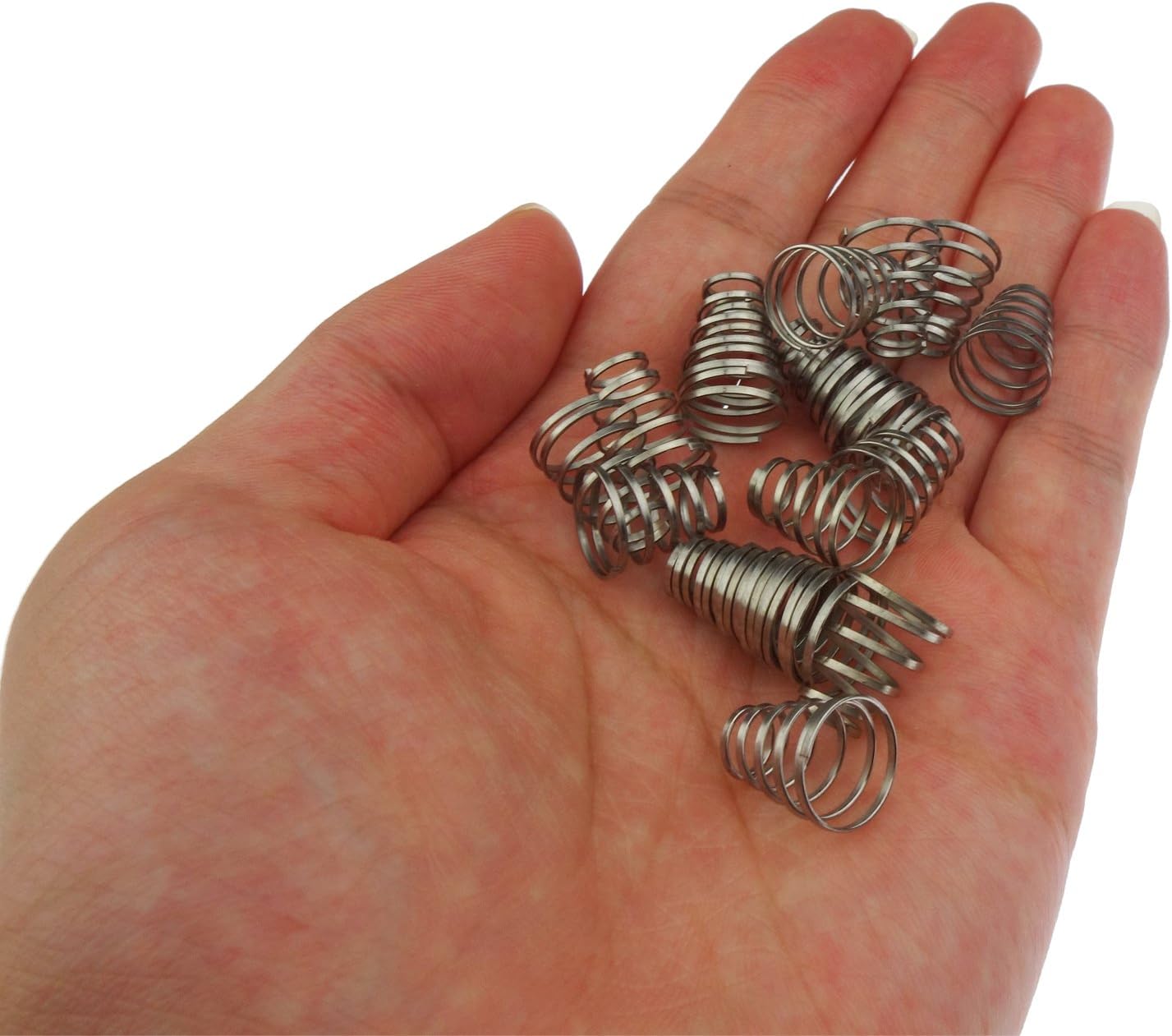 30 Pack 304 Stainless Steel Universal Quick Release Bike Wheel Skewer Springs with Storage Box - Image 3
