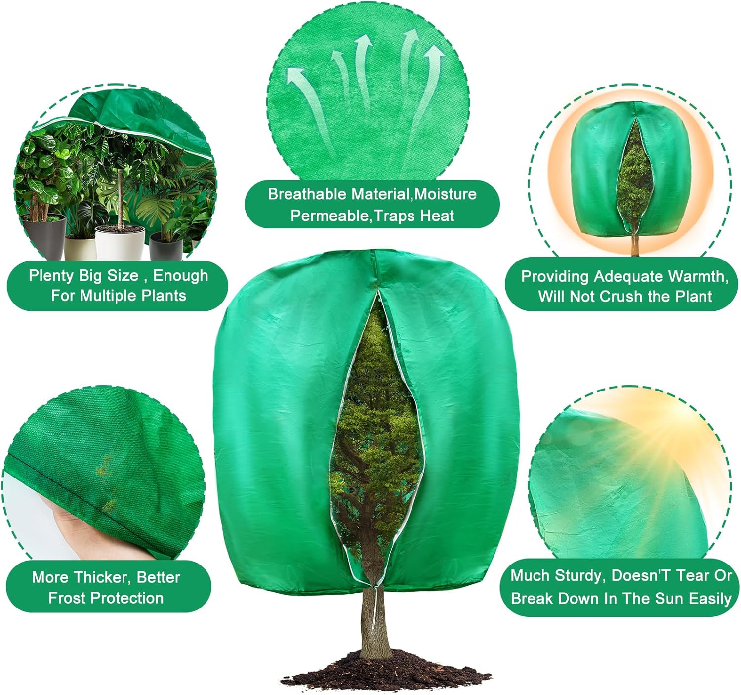 2pcs Huge Plant Covers Freeze Protection, 95
