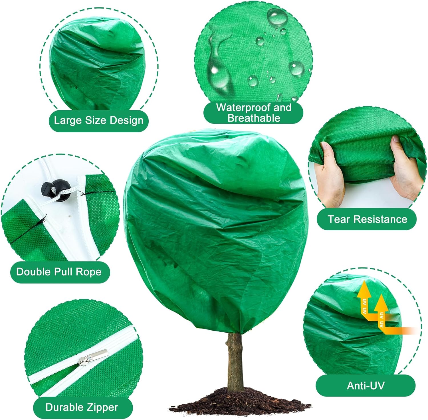 2pcs Huge Plant Covers Freeze Protection, 95
