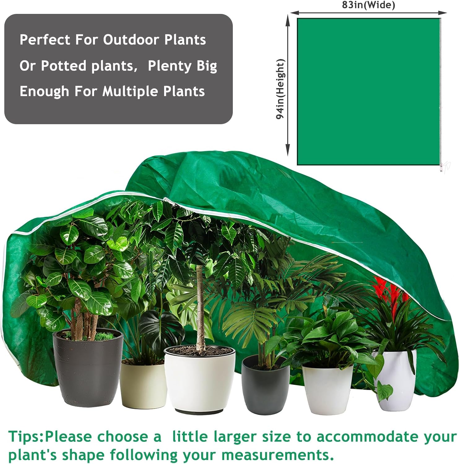 2pcs Huge Plant Covers Freeze Protection, 95