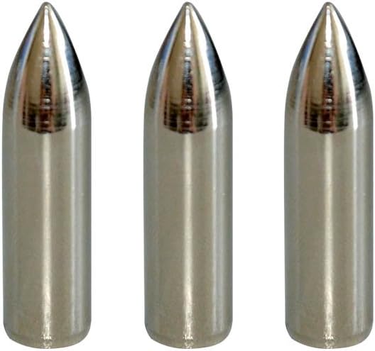 100 Grain Glue on Field Points Archery Replacement Practice Target Arrow Tips 12 Pack - - Image 2