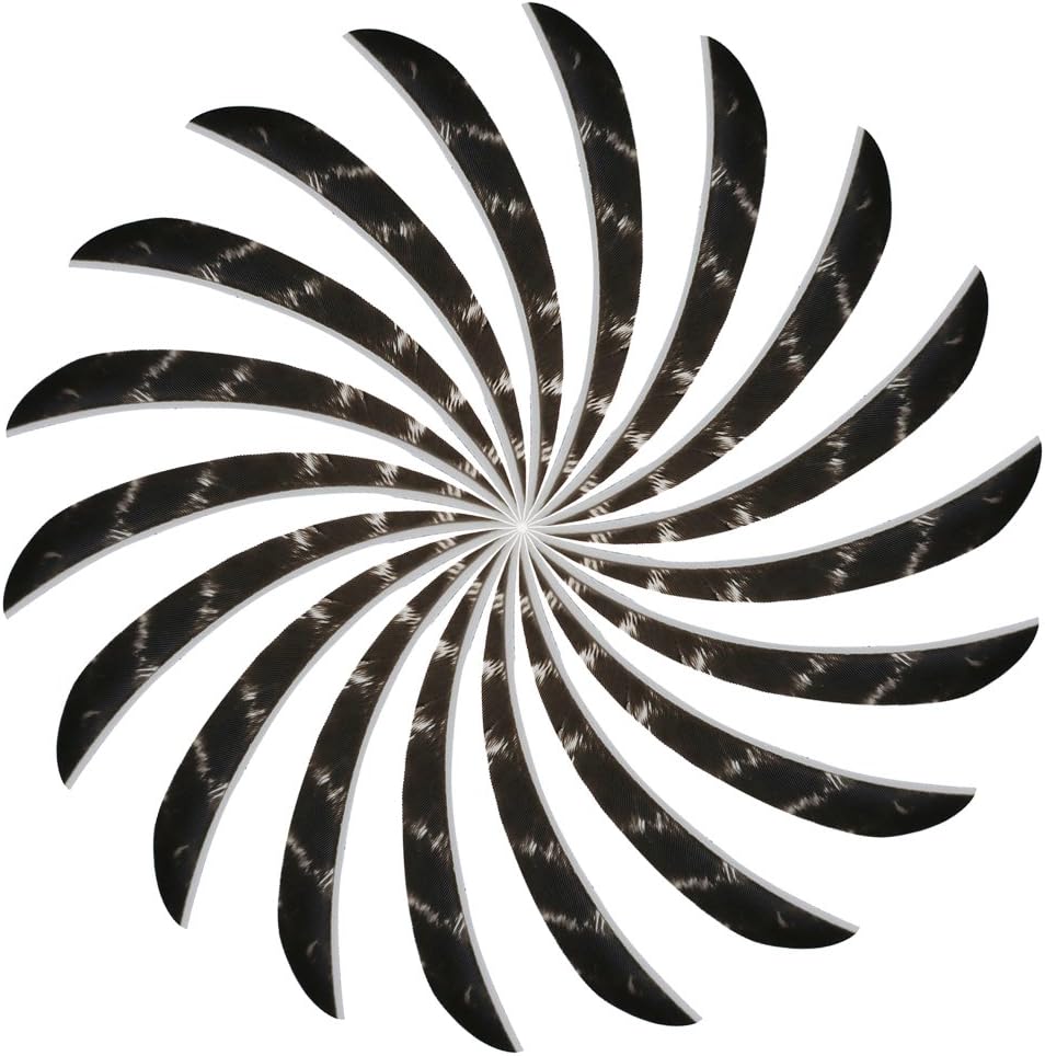 50pcs Turkey Feather Fletching 4'' / 5'' Right Wing Drop-Shaped Arrow Fletches Feathers Vanes for DIY Hunting Arrows Accessories Wooden Bamboo - 4inch - Image 1