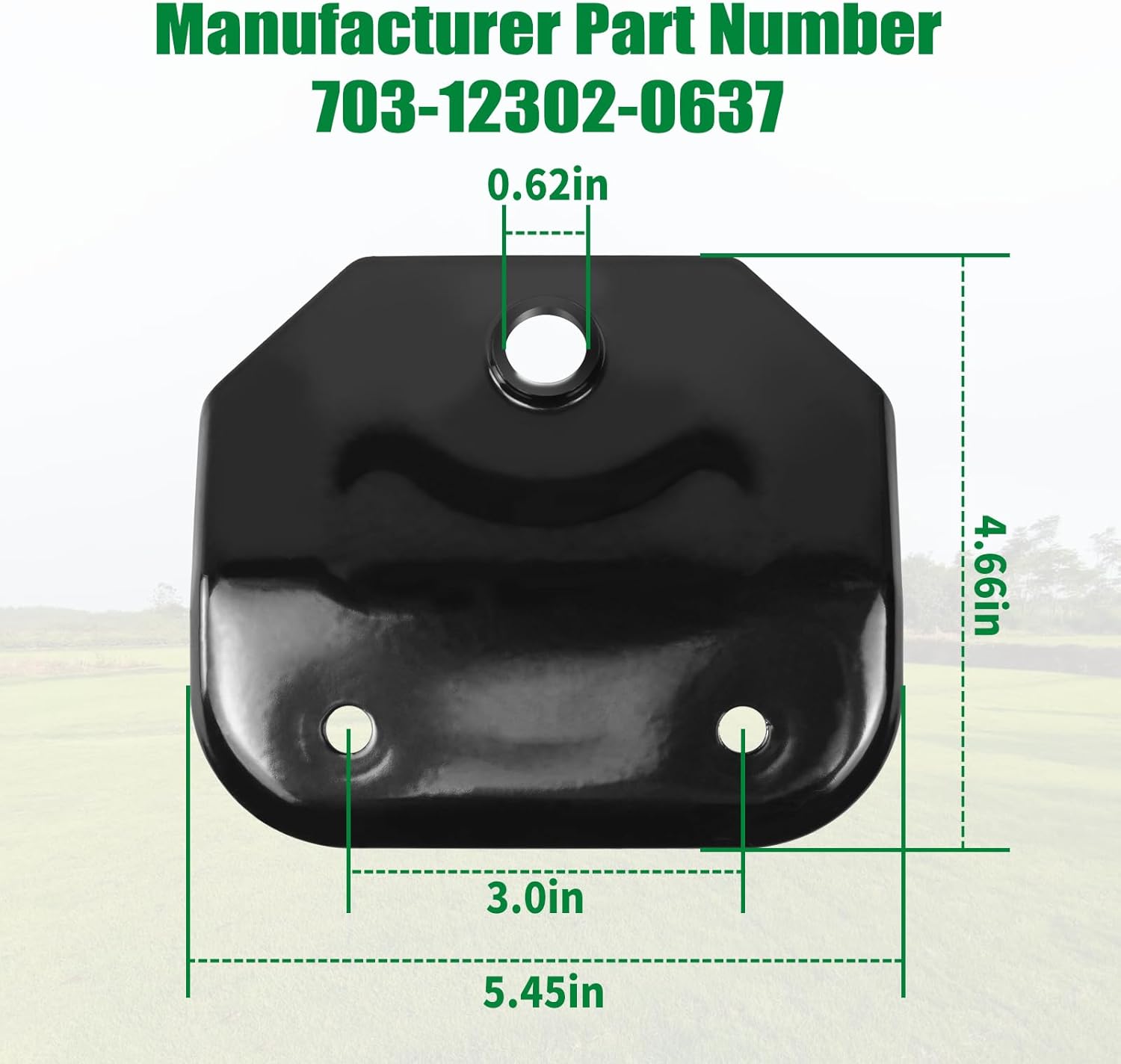 703-12302-0637 Hitch Plate Compatible with Cub Cadet ZT1 ZT2 ZT3 Heavy Duty Zero Turn Mower, Universal Towing Kit Fit for C-ated Ultima 42 46 50 54 & Lawn Mower Trailer Tow - - Image 3