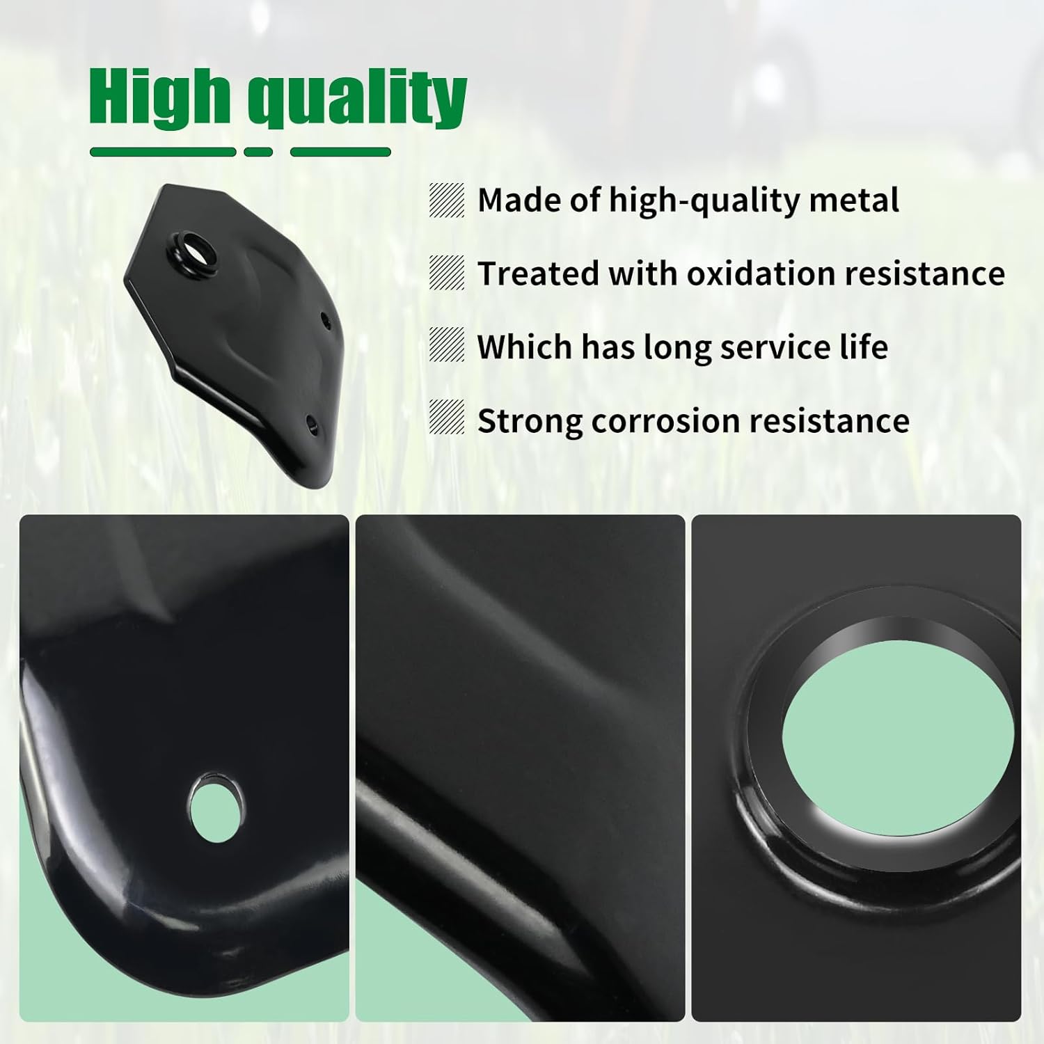 703-12302-0637 Hitch Plate Compatible with Cub Cadet ZT1 ZT2 ZT3 Heavy Duty Zero Turn Mower, Universal Towing Kit Fit for C-ated Ultima 42 46 50 54 & Lawn Mower Trailer Tow - - Image 5