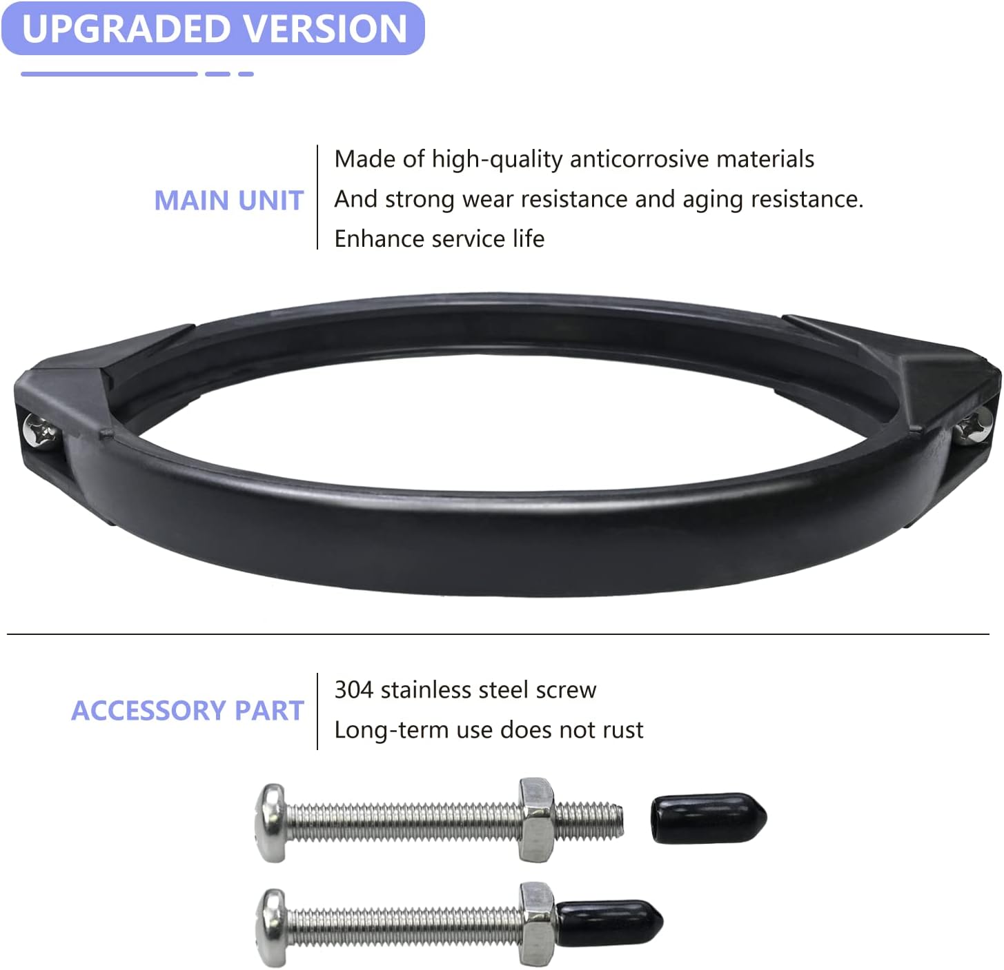 GMX600NM Noryl Flange Valve Clamp 8 to 8.5 inch,Compatible with Hayward S144T Pro Series Above Ground In Pool Sand Filter,For models S164T S166T S180T S210T S210S S220T S220T2 S230T S244T - - Image 4