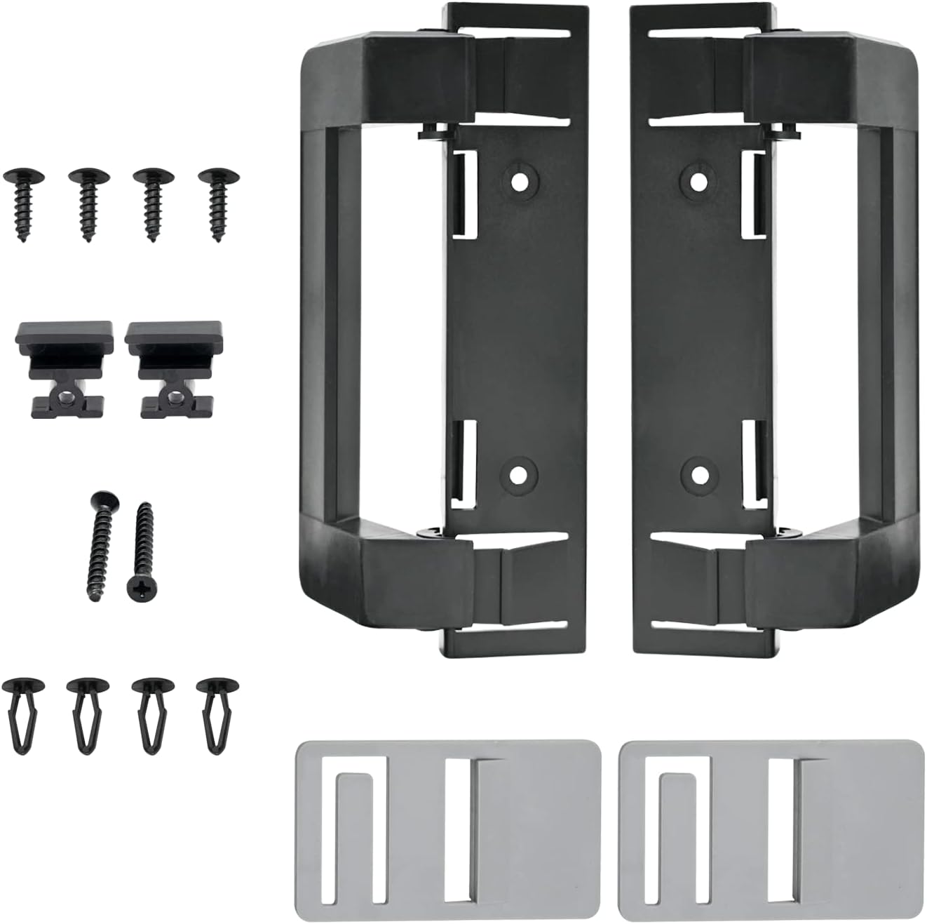 2 Pack 3316882900 RV Refrigerator Door Handle Holder Grip Black Hardware, Fit for 3316882.900 S,Std Dr Combo-6/8 Amii DM2672, DM2682, DM2872, DM2882 Refrigerators with Airing Cards - - Image 1