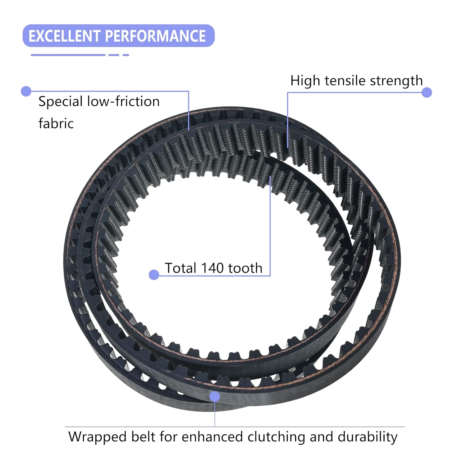 120-3335 Synchronous Belt Compatible with Toro Timemaster & Exmark 30 inch Lawn Mower Tractors, 44