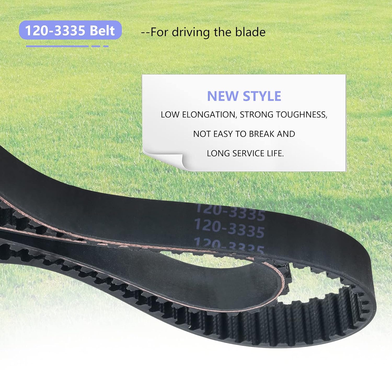 120-3335 Synchronous Belt Compatible with Toro Timemaster & Exmark 30 inch Lawn Mower Tractors, 44