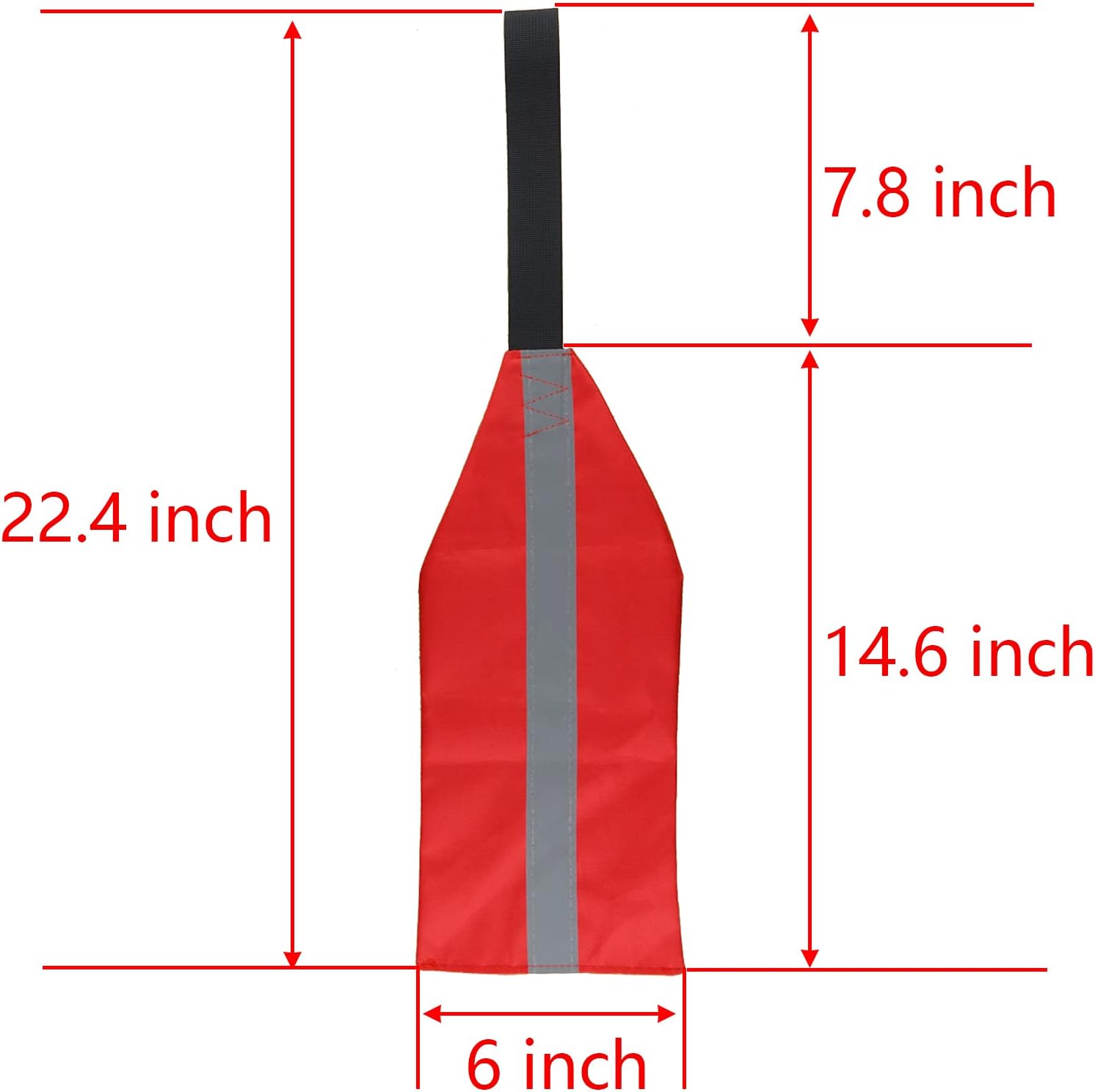 2 Pieces Travel Warning Flag Safety for Kayak - Image 2
