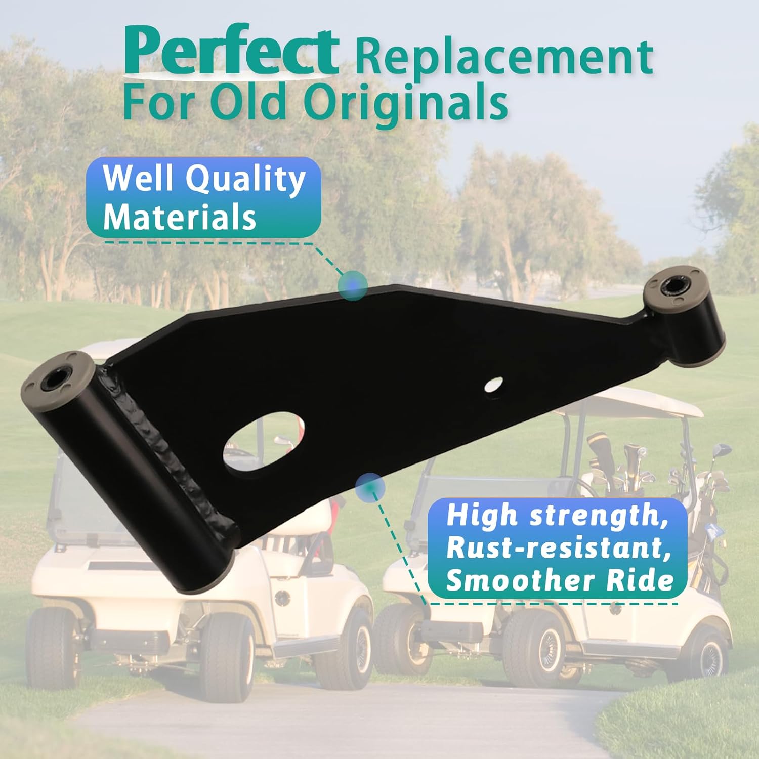 Control Arm Delta A-Plate for 2004+ Club Car Precedent & 2018-up Tempo Golf Carts 102287301/103388501 (Control A-Arm Kit) - - Image 3