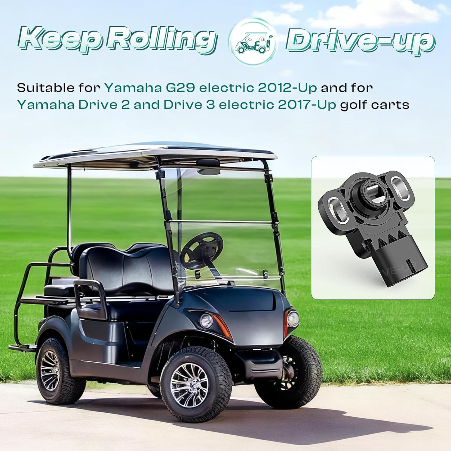 Golf Cart Throttle Sensor for Yamaha G29 Electric 2012-Up Models Drive 2 and 3 OEM JW9-H5885-00-00 - - Image 2