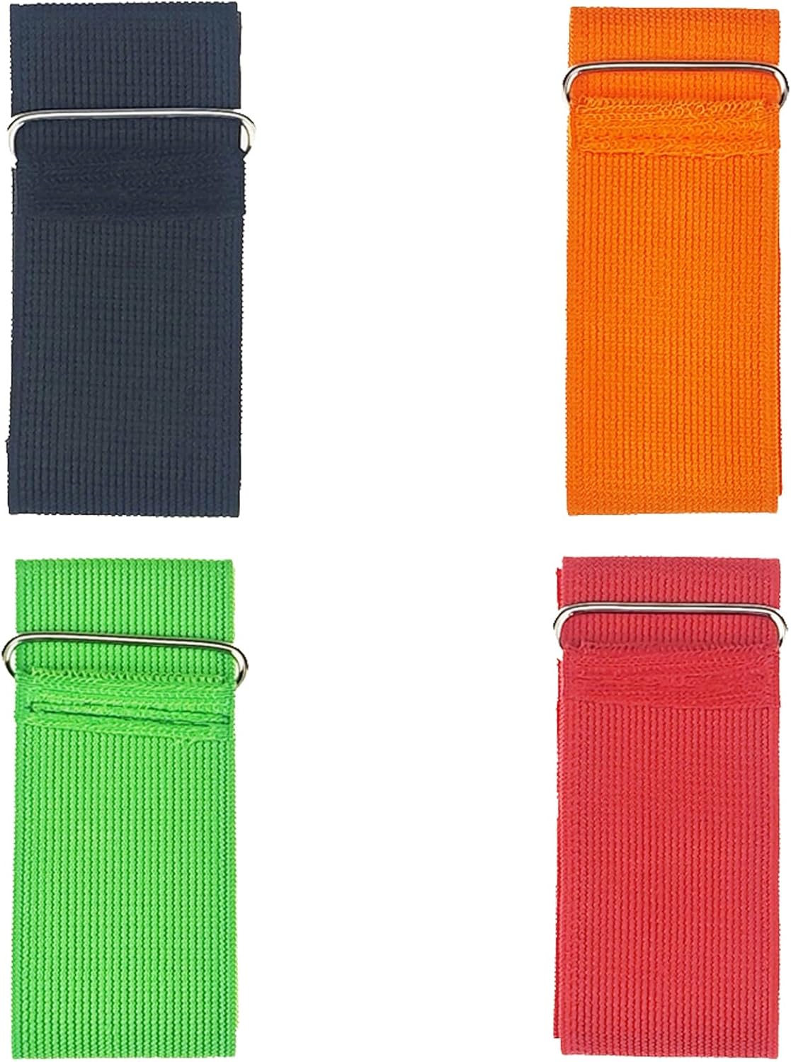 4 Pack 3 Legged Race Bands Colorful Firm Elastic for Outdoor Fun (4) - Image 1
