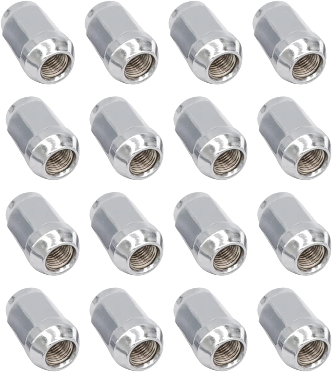 Golf Cart Chrome Lug Nuts Suitable for Yamaha/GEM Models 12MMx1.25-Pack of 16 - - Image 1