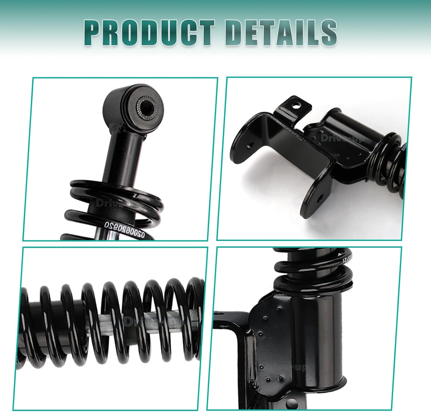 Golf Cart Front Shock Strut Assembly, EZGO Driver Side and Passenger Shocks Fits for RXV 2008-Up Carts, OEM 603024, 601246 - - Image 2