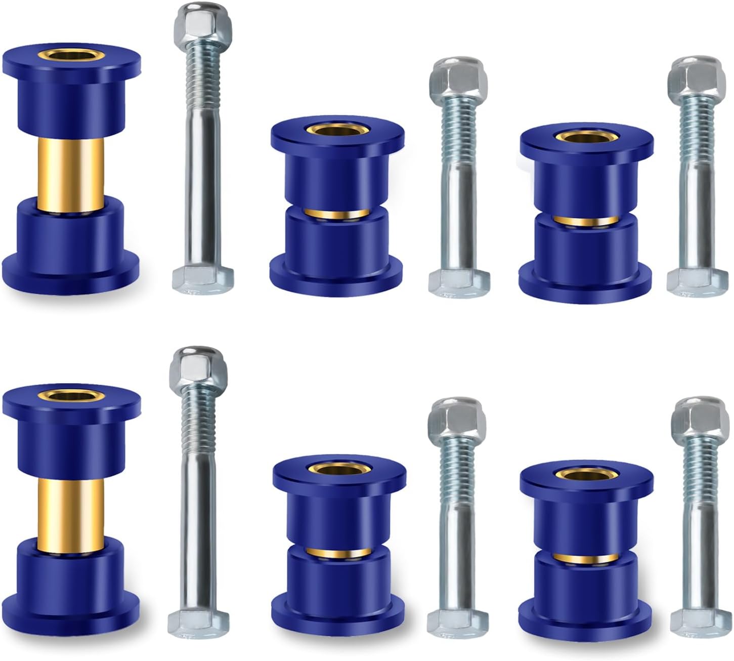 Club Car DS Bushings and Sleeve Kit, Polyurethane Kit Fits for Front Upper A Arm Suspension 1992-up Models, Replaces OEM 1016346 - - Image 1