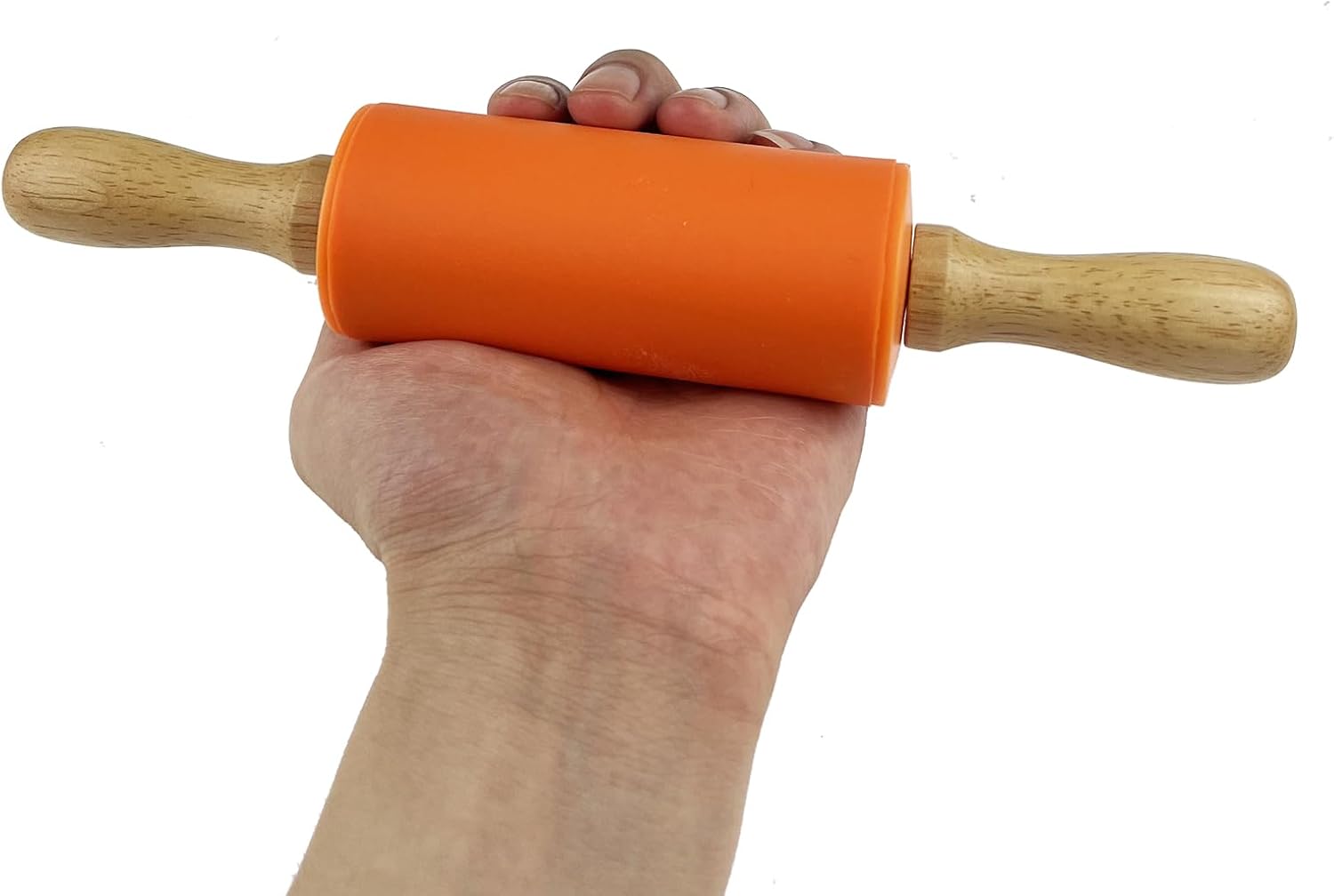 6 Pack Mini Small Rolling Pin for Kids, Kids Wooden Handle (9 Inch)  9 Inch - Image 3