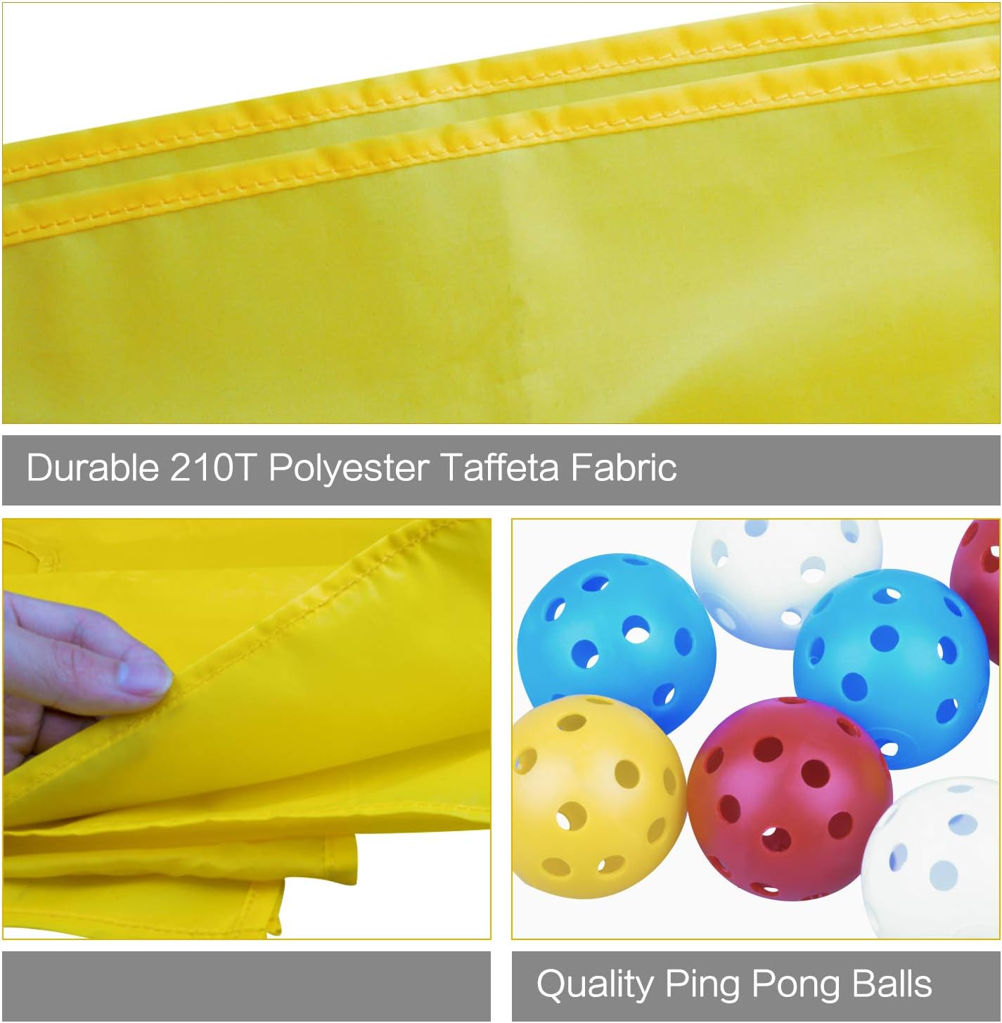 Hole Tarp Team Building Exercise Activities Games Teamwork Group Learning Fun Playing Yellow - 85''Lx57''W - Image 6