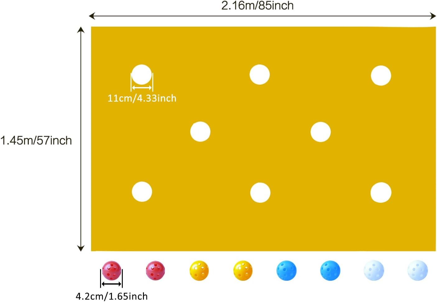 Hole Tarp Team Building Exercise Activities Games Teamwork Group Learning Fun Playing Yellow - 85''Lx57''W - Image 7
