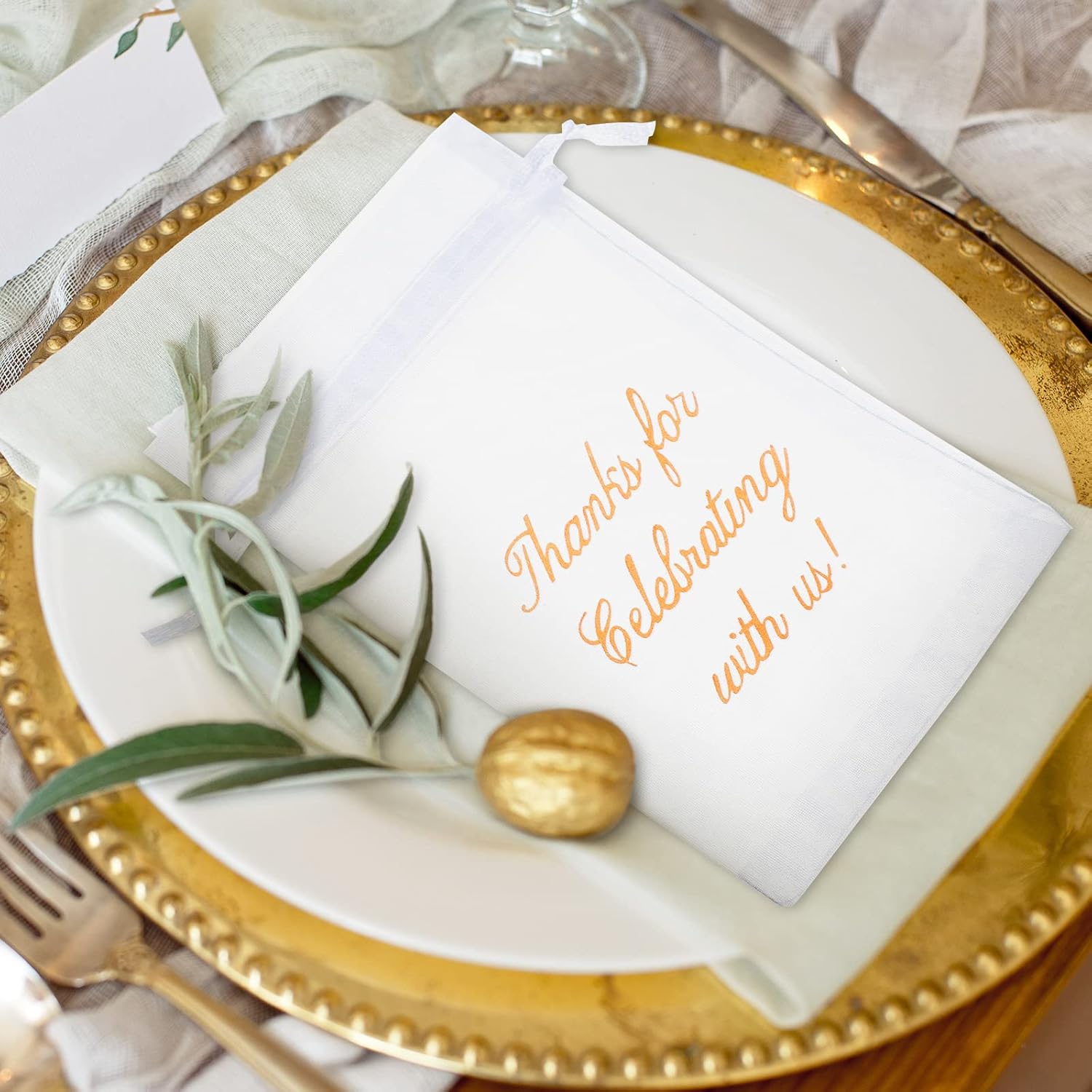 100 Pcs Sheer Organza Bags Wedding Favor Mesh Drawstring Thank You Gift Bag for Guests Candy Favors, Bridal Shower, Anniversary, Birthday(4 x 6 Inch,White) White 1 Count (Pack of 100) - Image 7