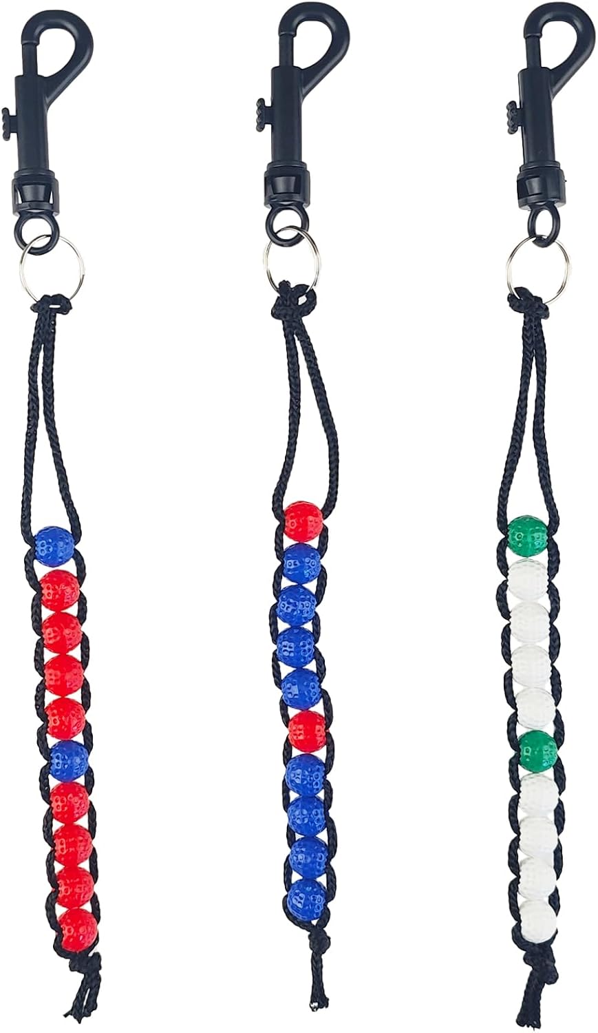 3/6/10/15 Pack Golf Bead Counter Stroke with Clip - Image 1