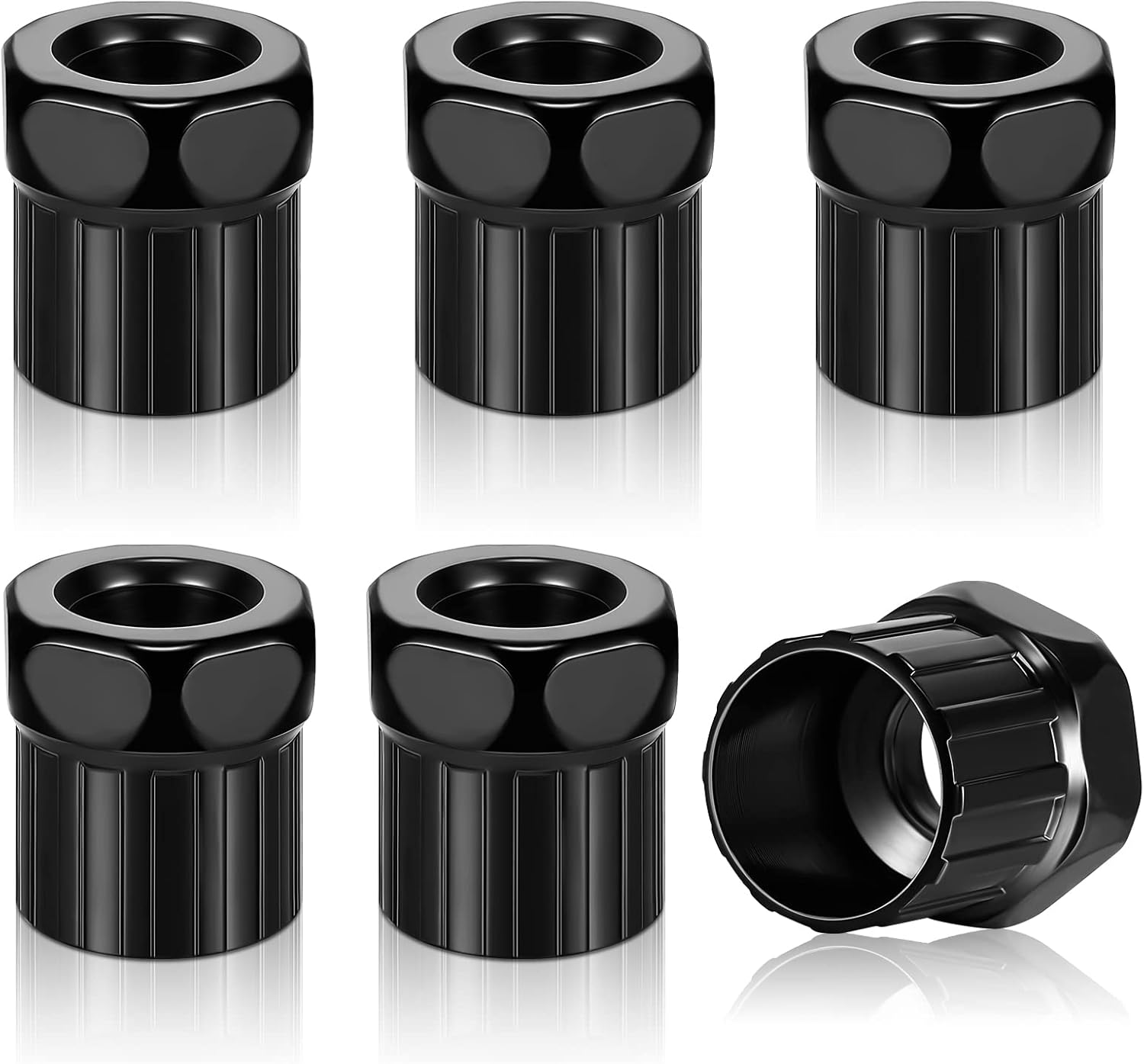 6 Pcs Bike Freewheel Remover Mountain Cassette Removal Tool Black Lockring for Repairing - - Image 1