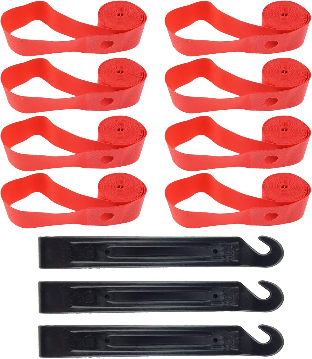 8 Pack Bicycle Rim Strip Tape with 3 Tire Lever,26 Inch or 700C - Image 1