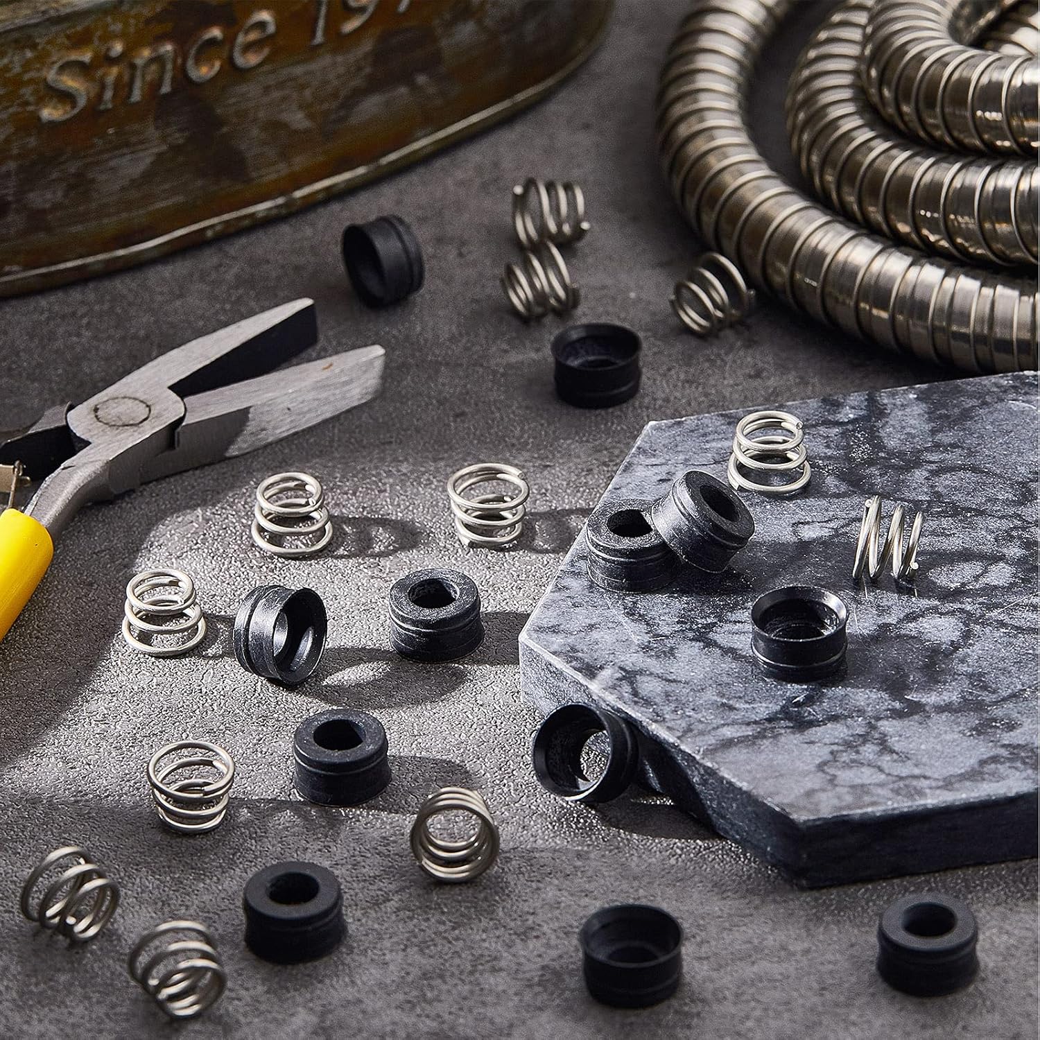 36 Pairs RP4993 Replacement Seats and Springs Faucet Repair Kit Rp4993 Compatible with Rod Replacement, Black - - Image 4