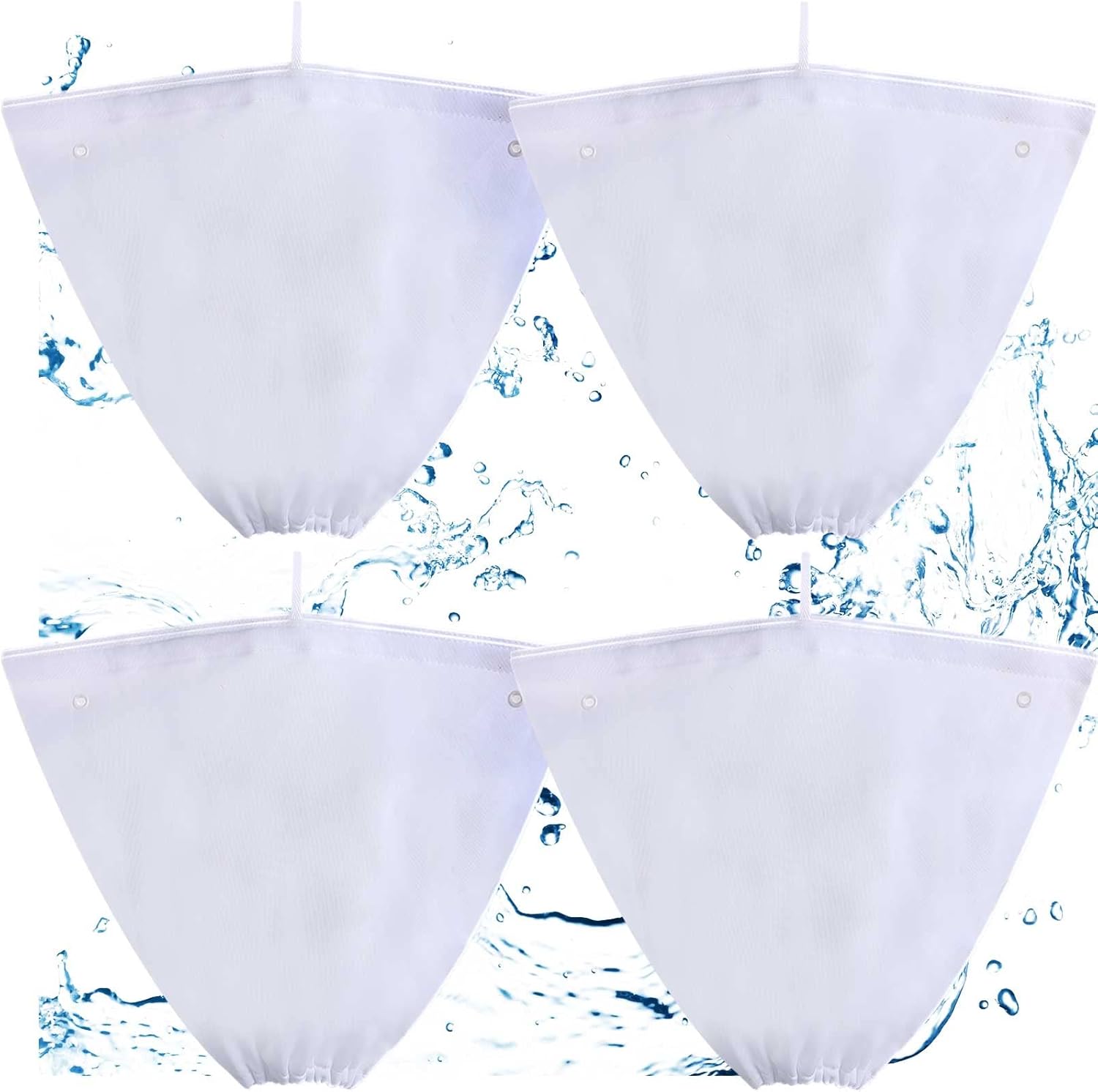 4 Pcs Pool Cleaner Fine Filter Bag Spa Part Replacement Compatible with Aquabot Products 8114 Wheeled Cleaners S2-40 S2-50 Pura 4X 5X S2-4x S2-4xi S2-5x - - Image 1