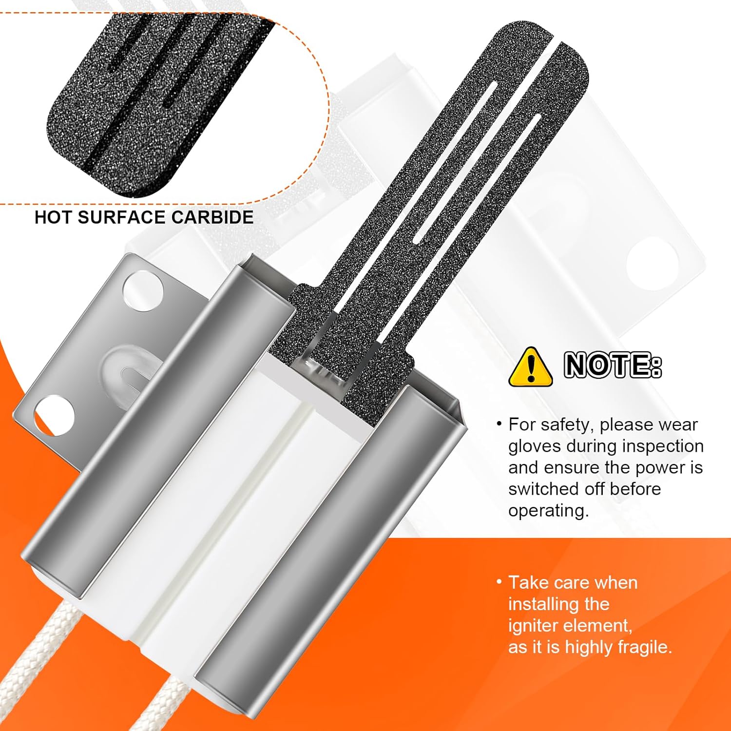 2 Pack Gas Range Oven Igniter, Compatible with Frigidaire Crosley Tappan 316489400 316489403 316428500 IG94 AP3963540 316428501 5304462661 PS1528534 1197384 7316489400 IG9400 - - Image 3