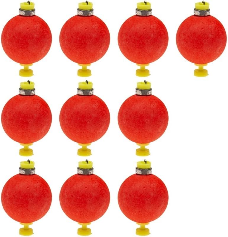 Fishing Bobber Slip Bobbers for Foam Snap Weighted Floats Set Tackle Accessories Supplies 10-Red - Image 1