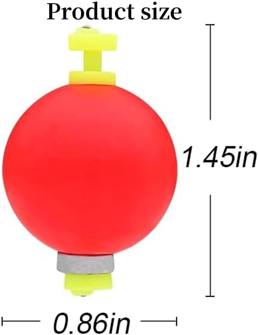 Fishing Bobber Slip Bobbers for Foam Snap Weighted Floats Set Tackle Accessories Supplies 10-Red - Image 2