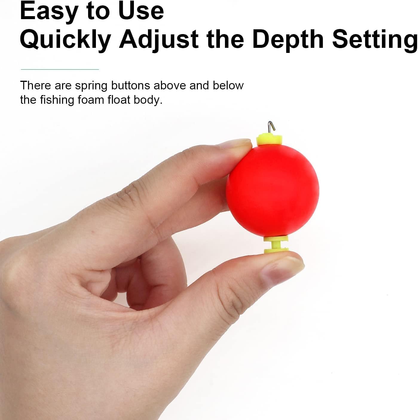 Fishing Bobber Slip Bobbers for Foam Snap Weighted Floats Set Tackle Accessories Supplies 10-Red - Image 3