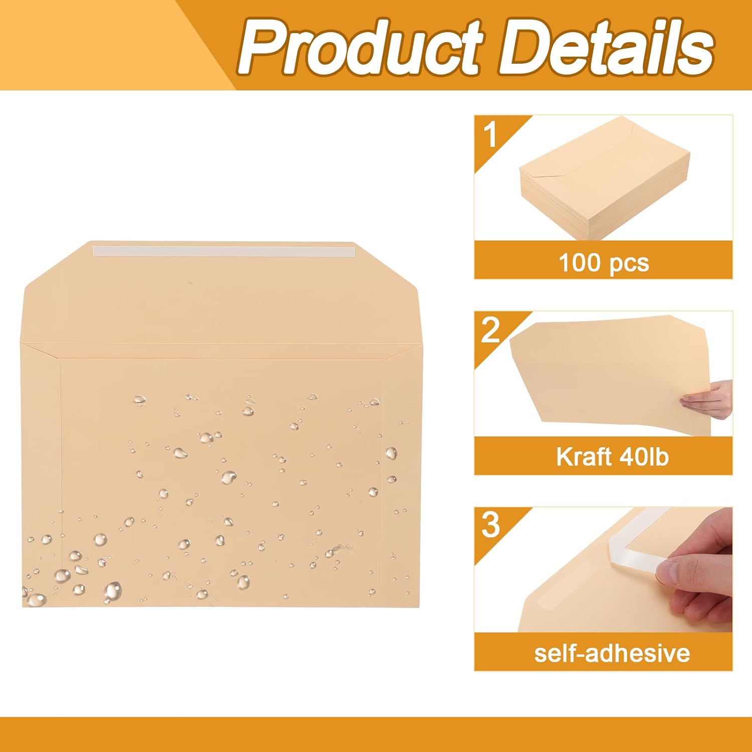 100 Pack Legal Size File Envelope 10