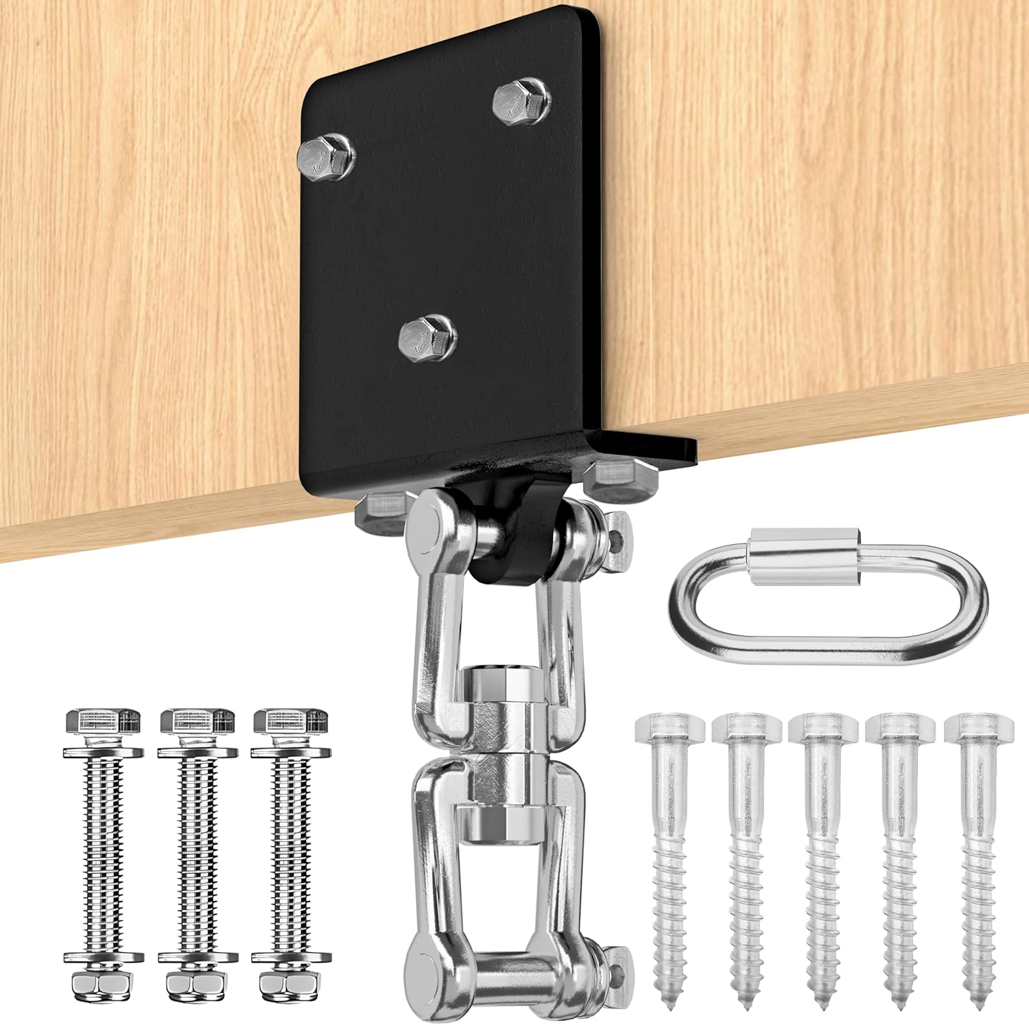 Heavy Bag Hanger for Beam Mount 360° Rotation Boxing Ceiling I-Beam Punching Hooks Fit Hanging Bags and Swings (700 LB Capacity) - - Image 1