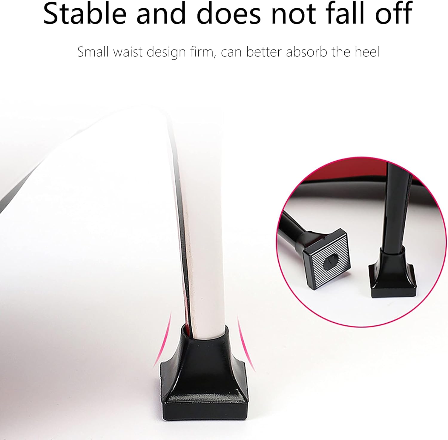 High Heel Protectors- Stoppers Repair Caps Covers for Walking on Grass and Uneven Road Cover Cups Perfect Wedding Outdoor Events (Square-black-10 Pairs) Square-black-10 Pairs - - Image 6
