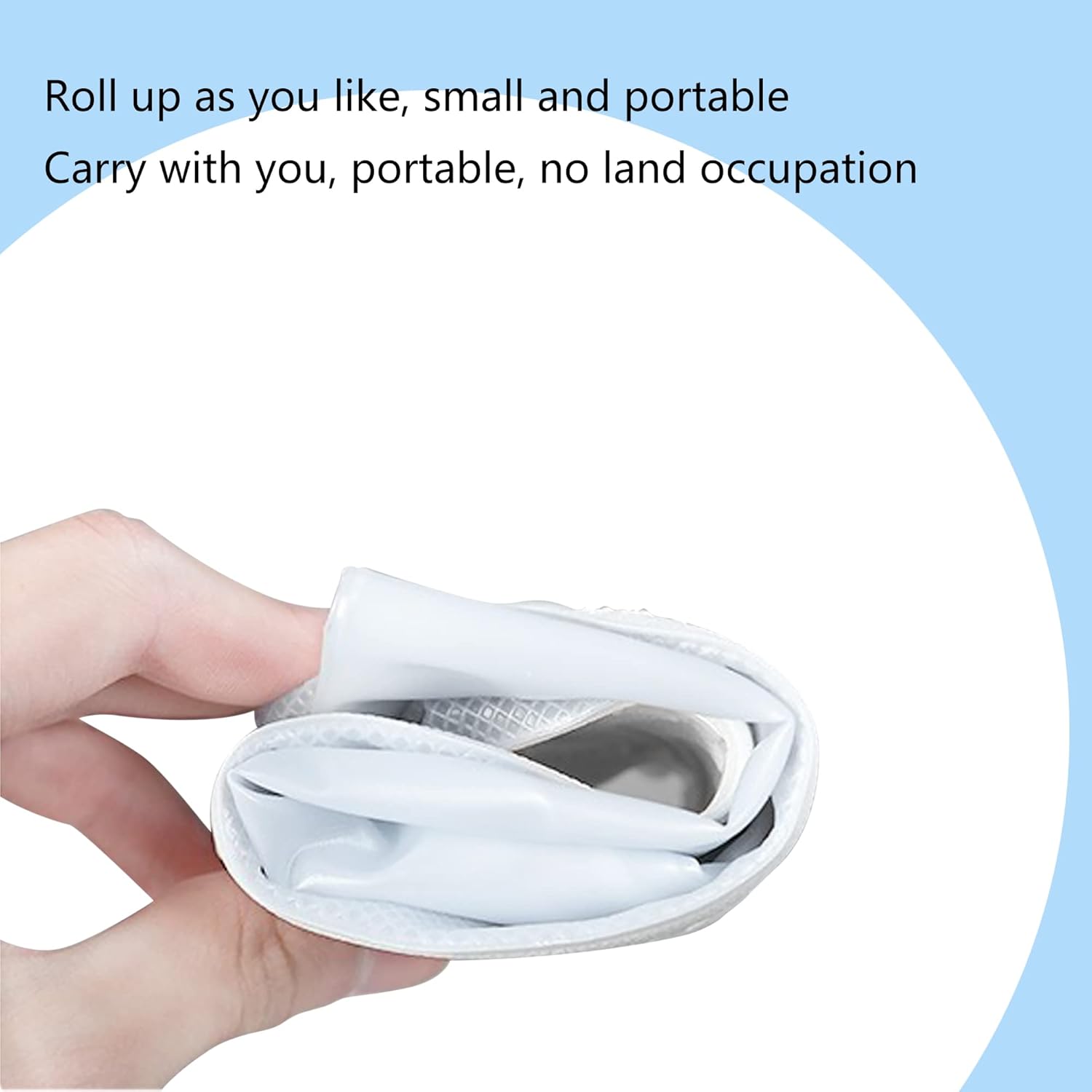 Rain Boot Waterproof Shoes Covers, Sand Control Non-Slip Shoe Cover Galoshes, PVC Rubber Sole Reusable Snow Boots Overshoes for Cycling Outdoor Camping Fishing Garden Travel (XXL, Transparent) - Image 4