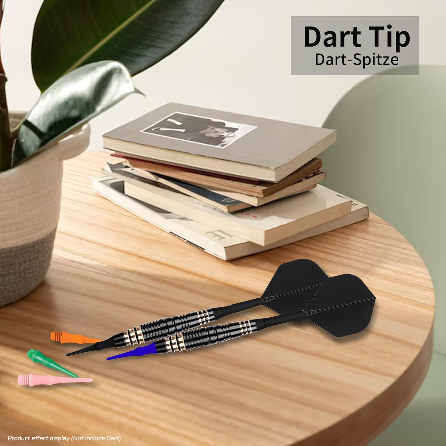 2BA Thread Soft Tip Dart Points 500 Pack, 10 Colors, Plastic Tips Replacement,Darts Accessories 500pcs - - Image 4