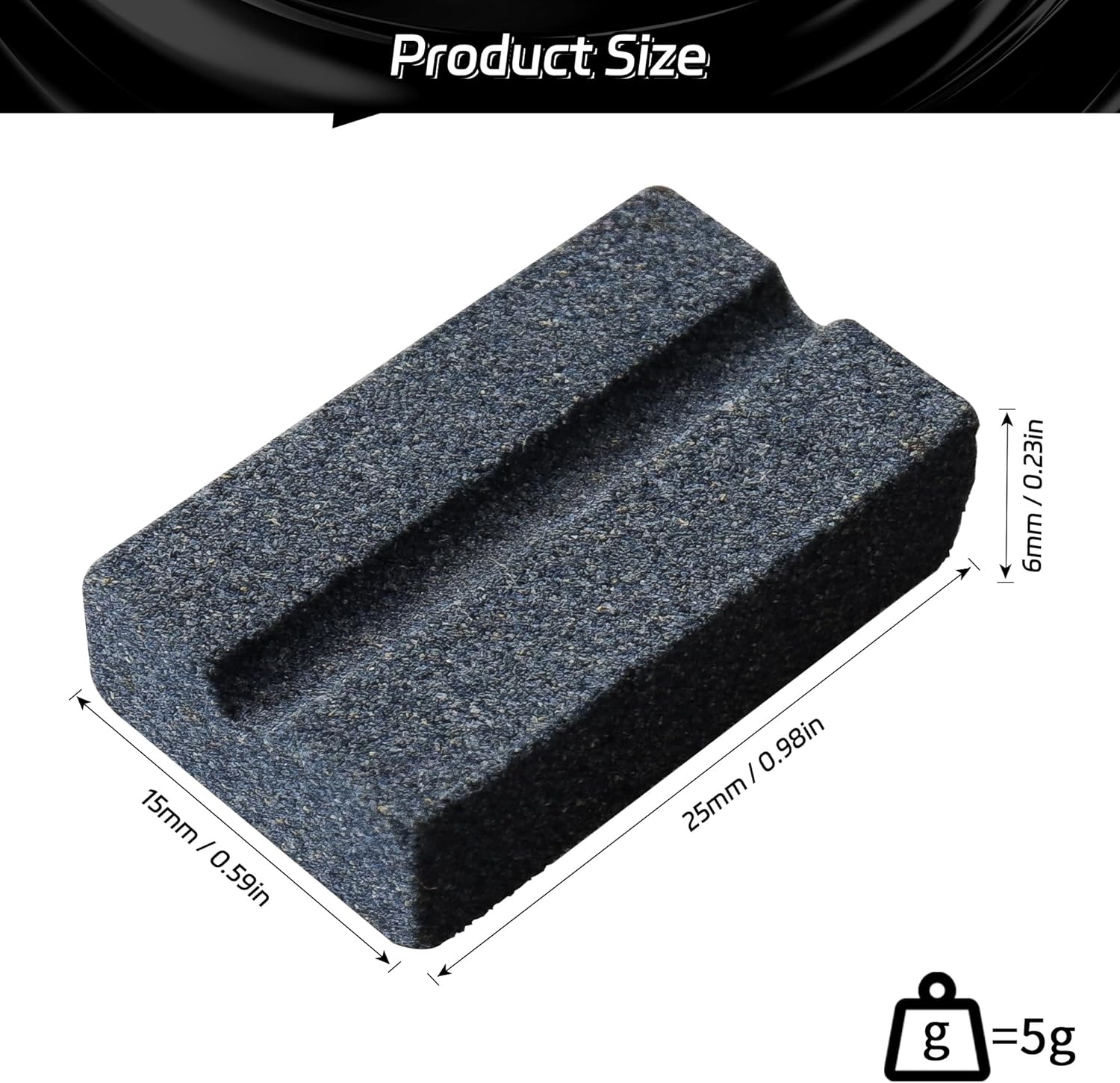 Darts V-Sharp Sharpening Stone,Dart Sharpener,Easy polishing and deburring, Long-Lasting Sharpness,Dart Accessories (4 Pack) - - Image 2