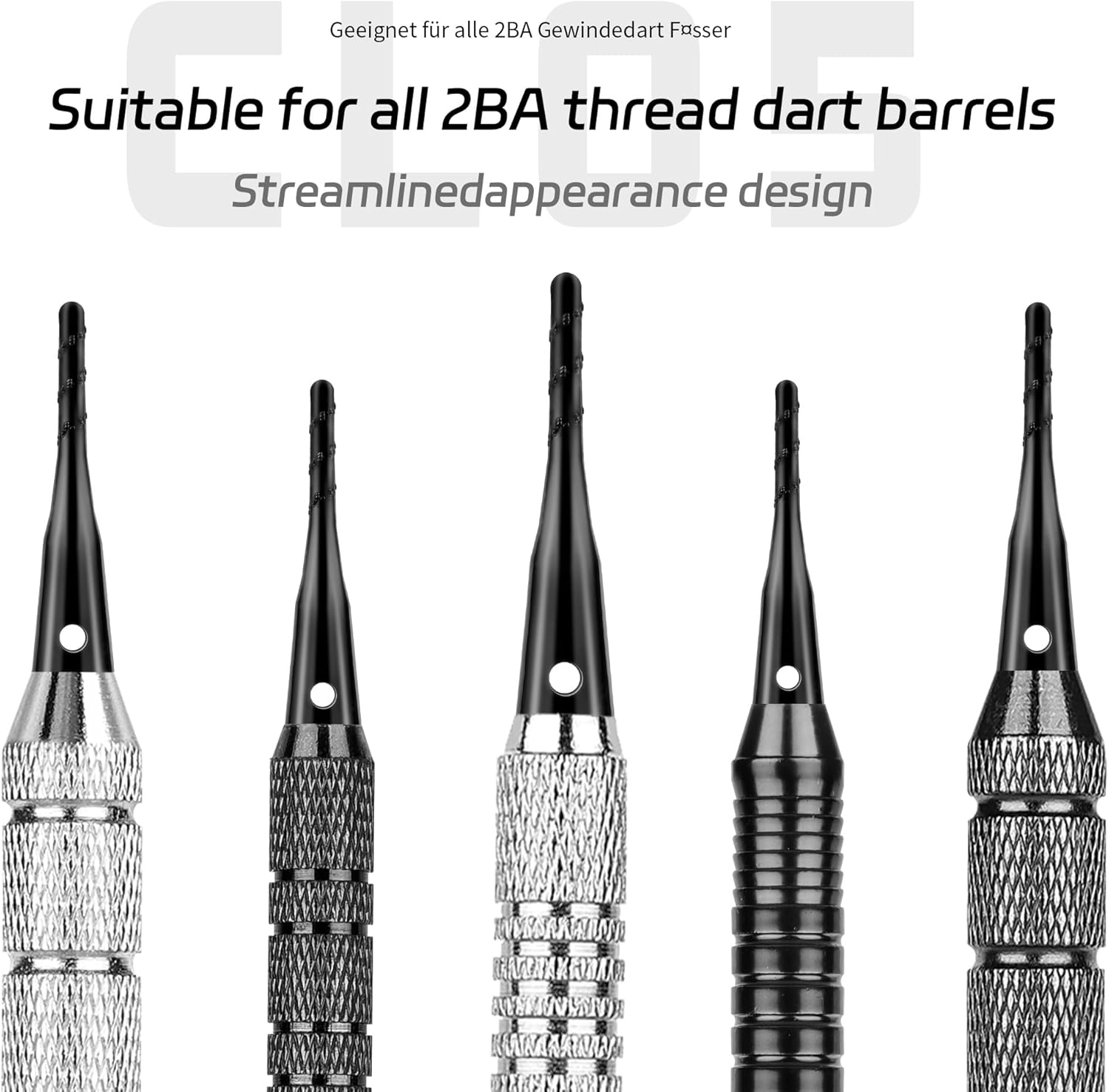 Darts Soft Tip,2BA Thread Tip Dart Point 200 Pack, Plastic Points, Sets, Accessory - - Image 5